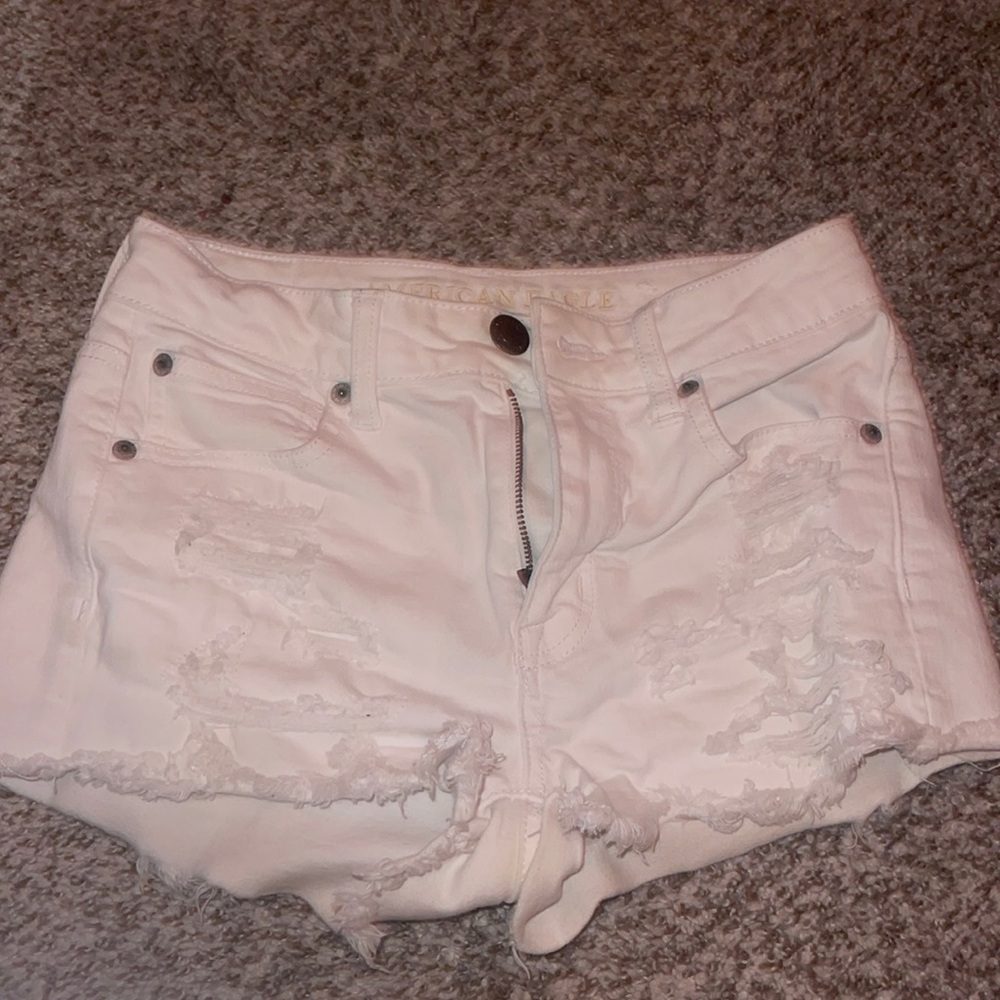 American Eagle ripped jean shorts